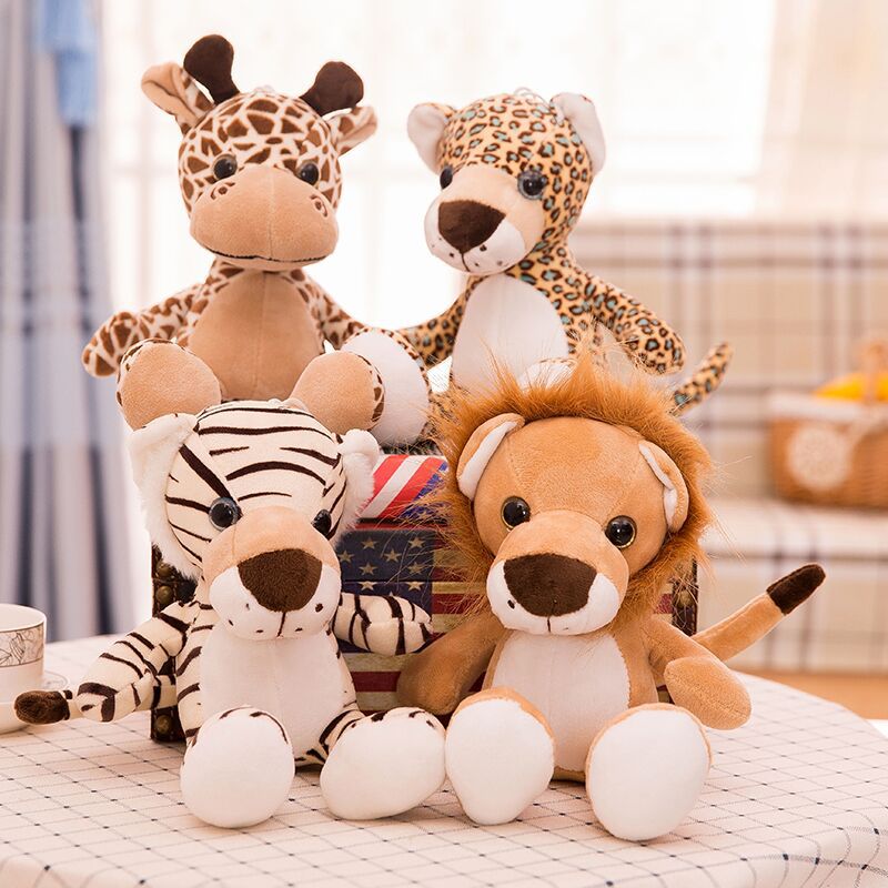 New Forest Animal Jungle Plush Toy Tiger Lion Leopard Doll Event Gifts