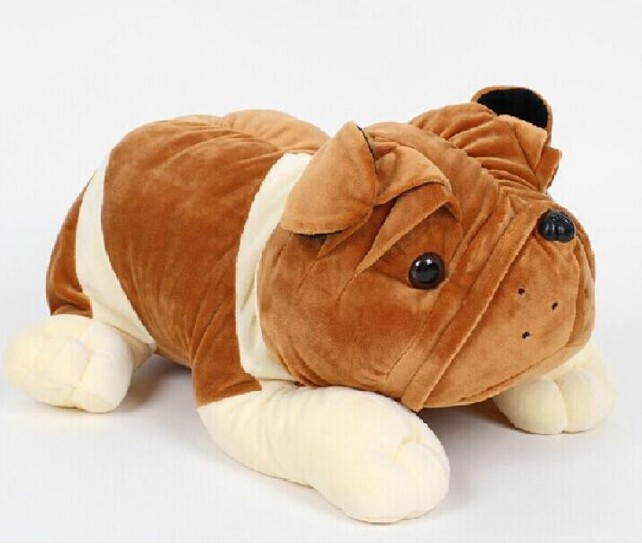 Cute Shar Pei Dog Plush Toy Pillow Large Dog Doll Small Lying Dog Doll Birthday Gift